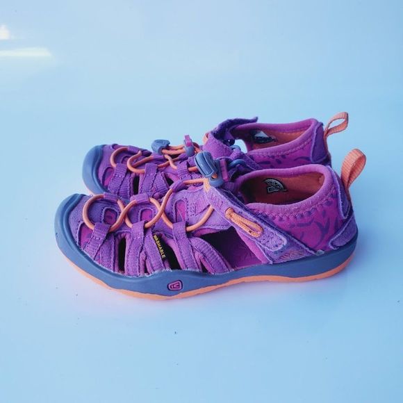 Keen Girl's Purple Moxie Tie Up Trail Outdoor Hiking Sandal Size US 11 - Picture 2 of 6